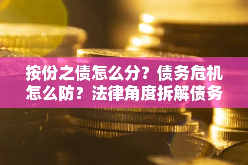 济南按份之债怎么分？债务危机怎么防？法律角度拆解债务分配与风险自保指南