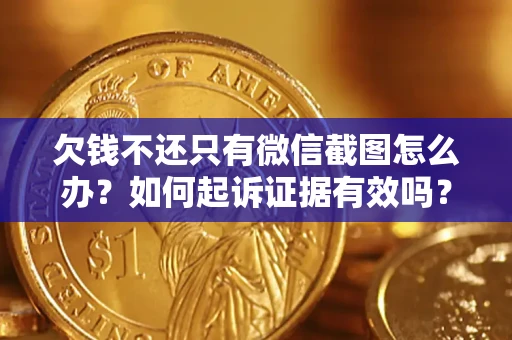 济南欠钱不还只有微信截图怎么办？如何起诉证据有效吗？