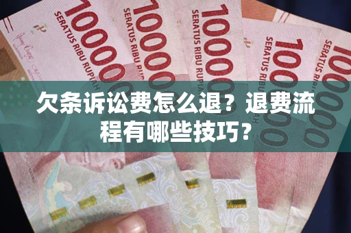 济南欠条诉讼费怎么退？退费流程有哪些技巧？