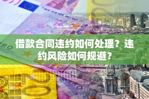 济南借款合同违约如何处理？违约风险如何规避？