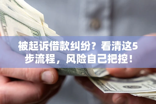 济南被起诉借款纠纷？看清这5步流程，风险自己把控！