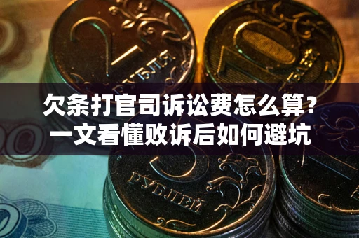 济南欠条打官司诉讼费怎么算？一文看懂败诉后如何避坑