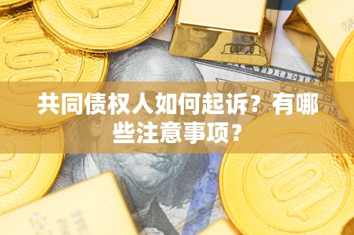 济南共同债权人如何起诉？有哪些注意事项？