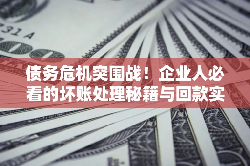 济南债务危机突围战！企业人必看的坏账处理秘籍与回款实战指南