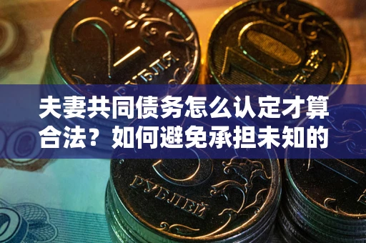 济南夫妻共同债务怎么认定才算合法？如何避免承担未知的债务风险？